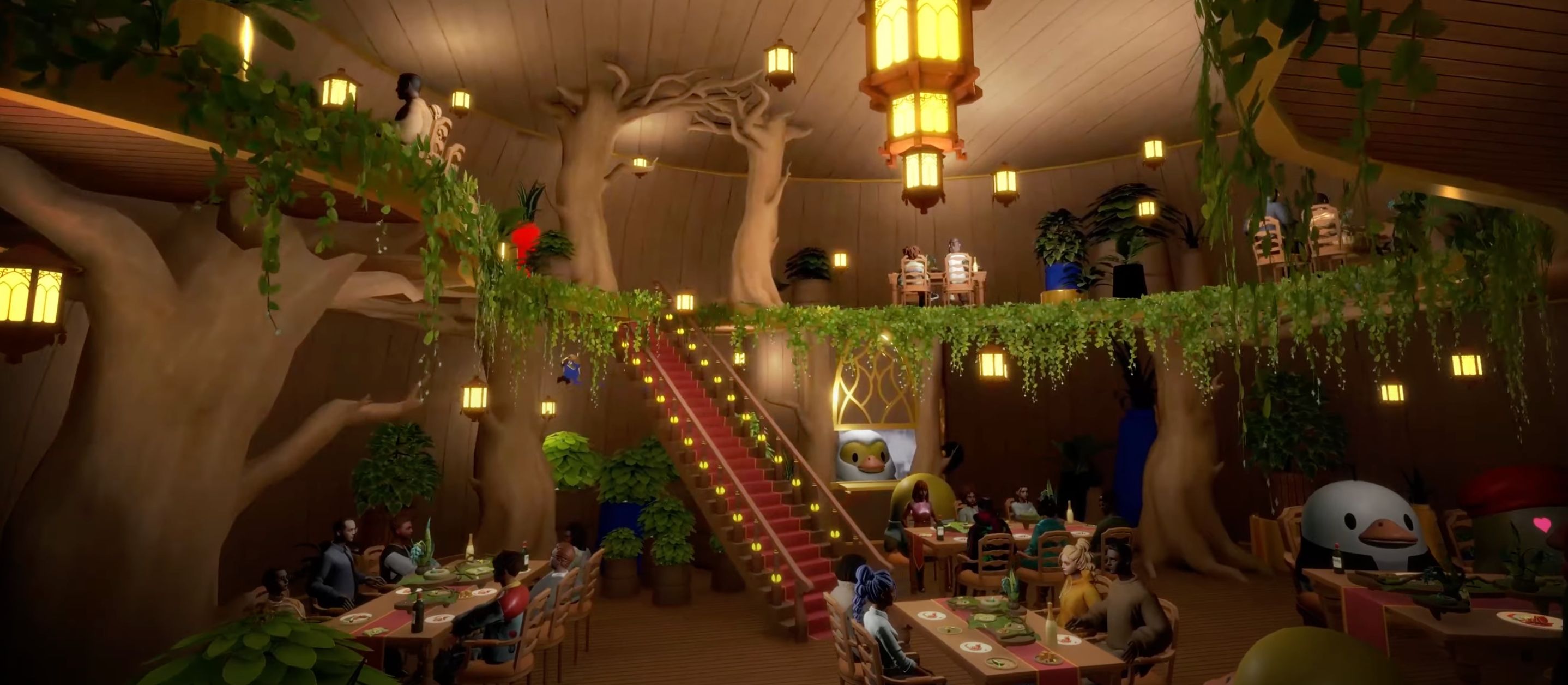 Below this elegant dining room, a showdown is about to take place…